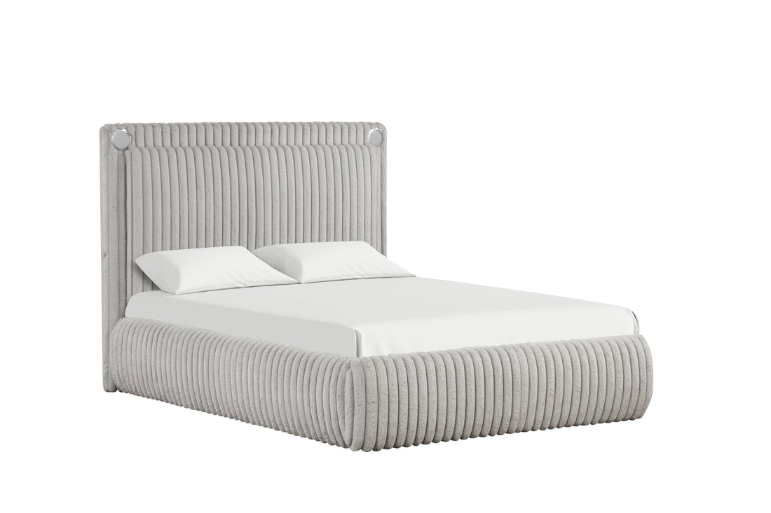 Diana Gray Platform Bed - Queen