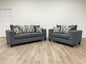 110 - Steel Sofa & Loveseat