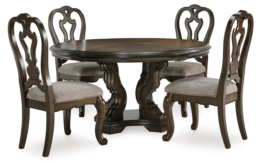 D947-50T - Table + 4 Chair Set