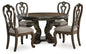 D947-50T - Table + 4 Chair Set