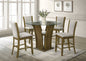 Orlando - Beige Pub Table + 4 Chair Set